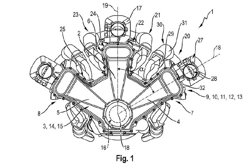 Porsche запатентовала революционный двигатель W18
...