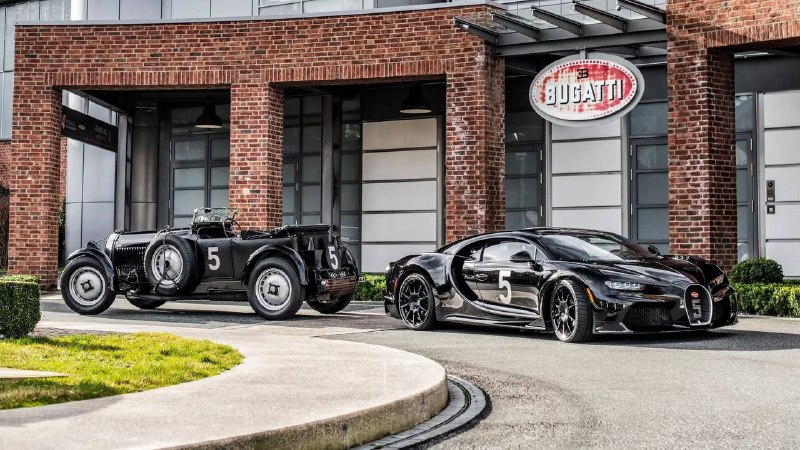 Bugatti представила винтажную версию гиперкара Chi...